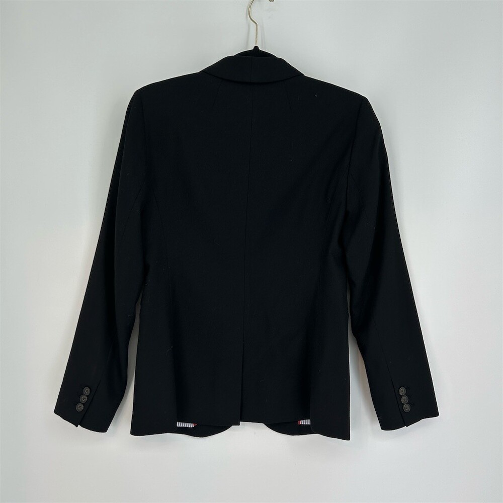 J.Crew Parke Wool Blazer Black Classic Tailored Workwear Jacket, size 2 - Picture 6 of 15